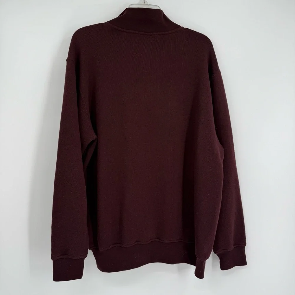 Woolrich Sweater Mens XL Long Sleeve 1/4 Snap Pullover Outdoors Fleece